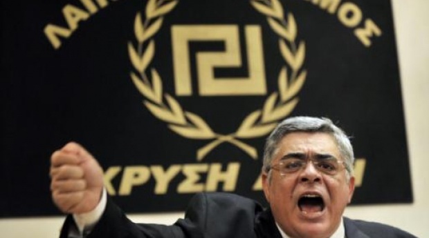 Neo-Nazi Golden Dawn leader was arrested today in Athens Greece AFP