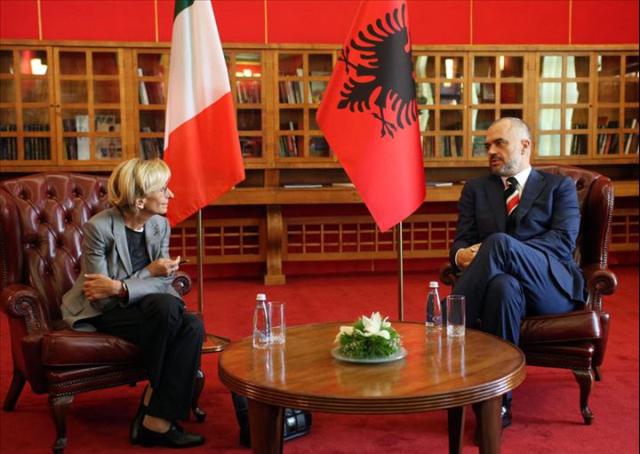 Emma Bonino meets Albanian PM Edi Rama