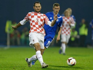 Simunic during the match last November. Photo: Beta.