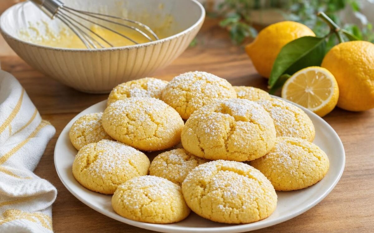 Biskota me limon, pa miell dhe gjalpë për 10 minuta