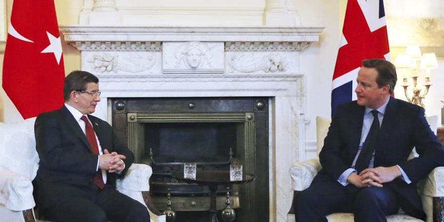Ahmet Davutoglu ve David Cameron